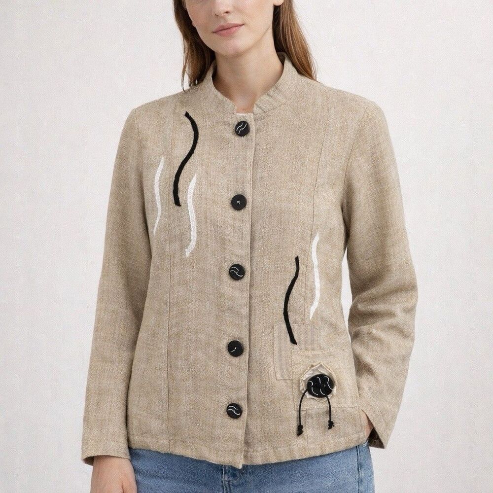 On The Rocks California Art Jacket Boho Indie Cottagecore Chic Women